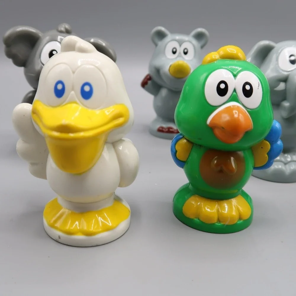 Vtech Smartville Town Zoo Animals Replacement Figures Lot Peacock Elephant Hippo